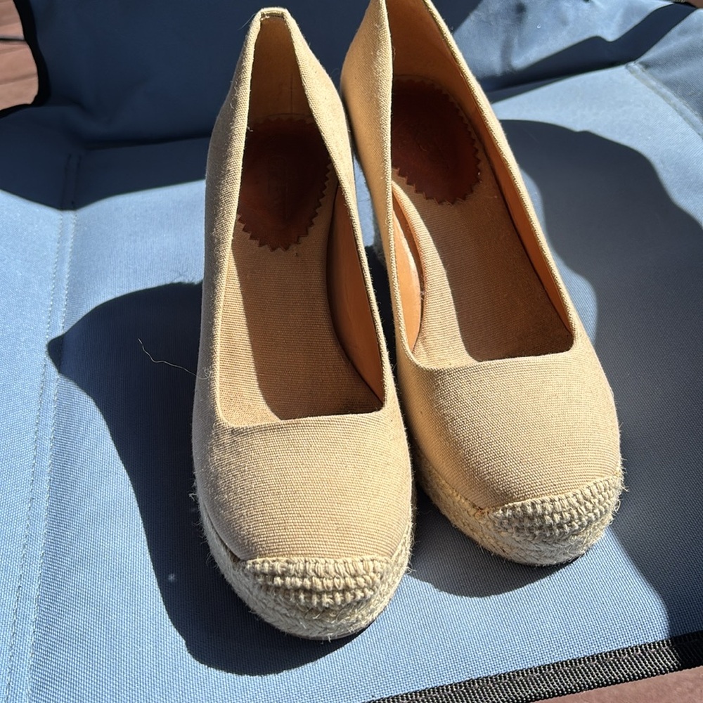 JCrew espadrilles. Worn once. Size 7 - Picture 2 of 7